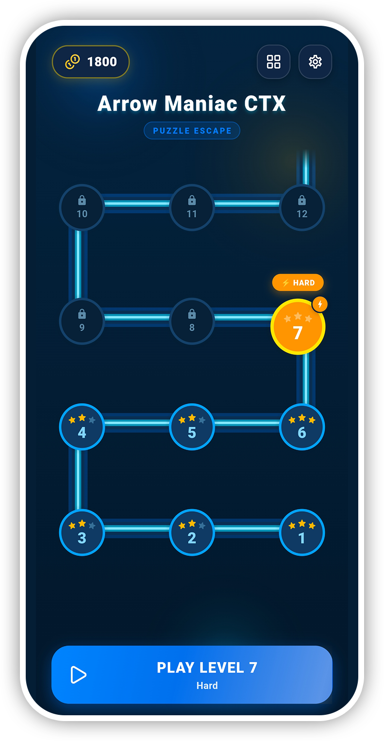 Level map with Boss level unlocked